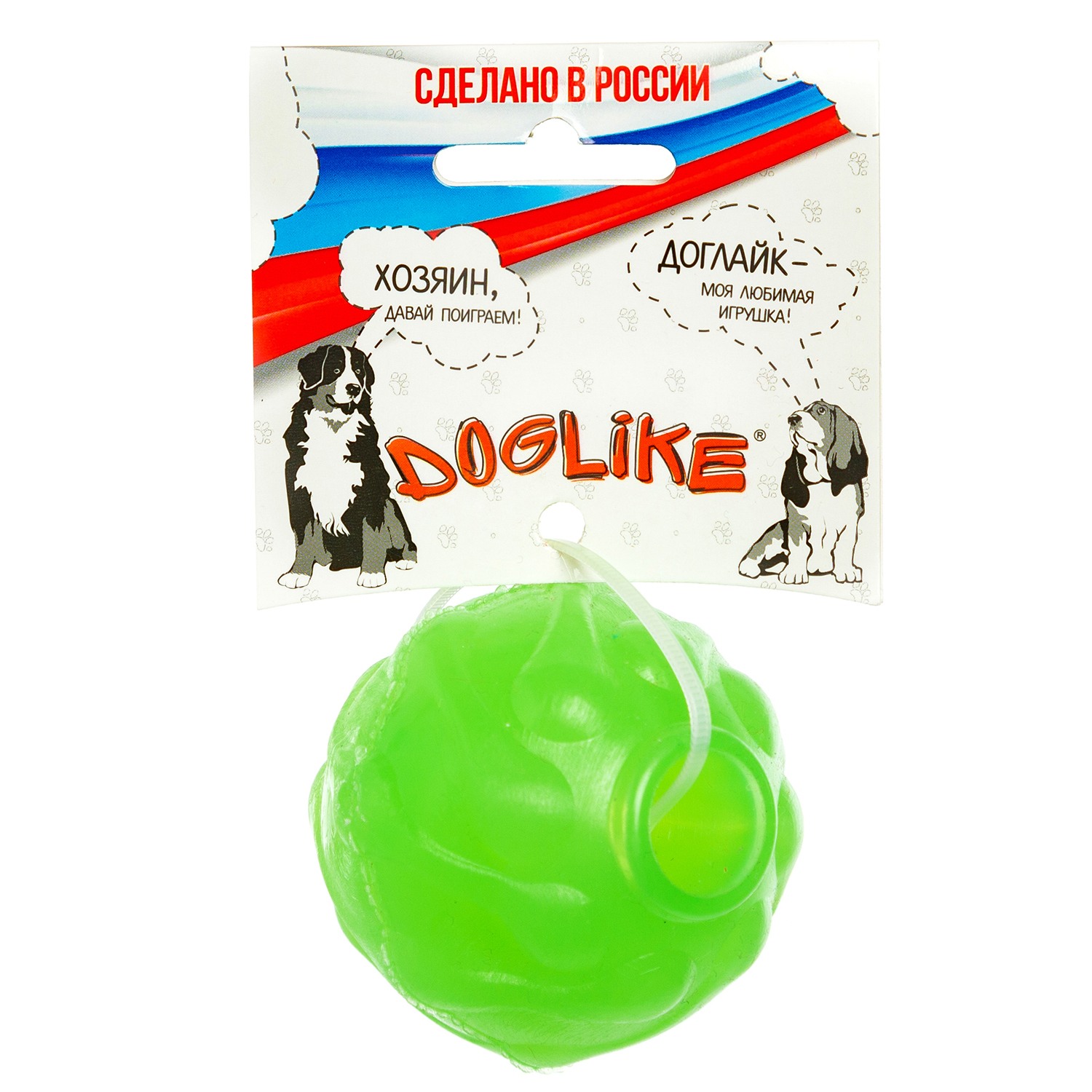 Игрушка для собак Doglike Мяч Космос Зеленый - фото 3