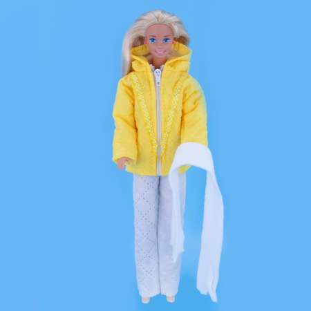 Комплект одежды Модница для куклы 29 см из синтепона 1404 желтый