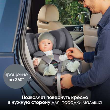 Детское автокресло Britax Roemer Swivel midnight grey для детей с рождения до 7 лет