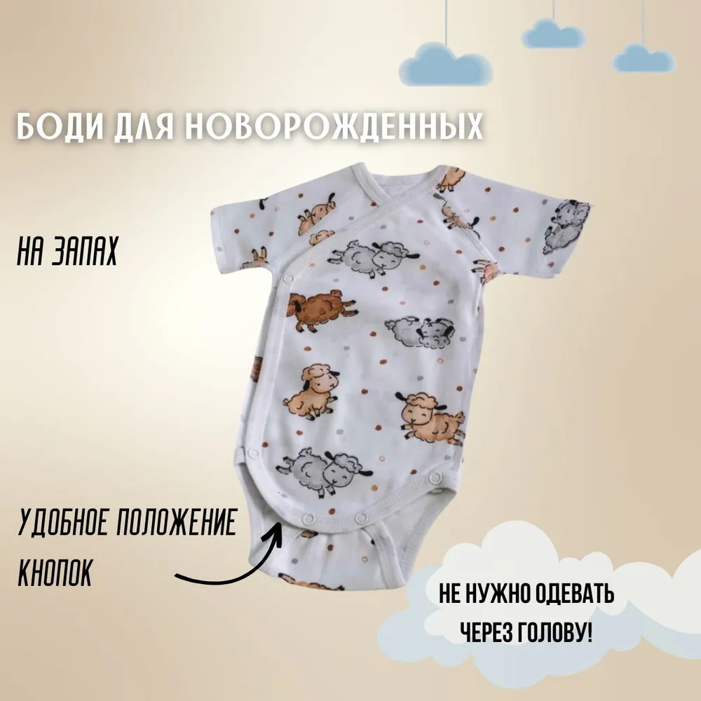 Боди LeeLuckBaby B3415-56-62 - фото 2