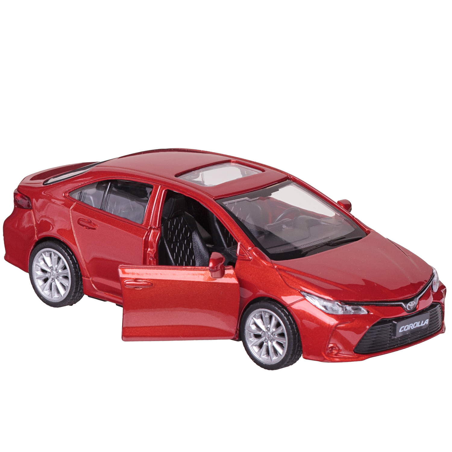 Автомобиль Abtoys Toyota MSZ 1:43 инерционный оранжевый WE-15969O - фото 5