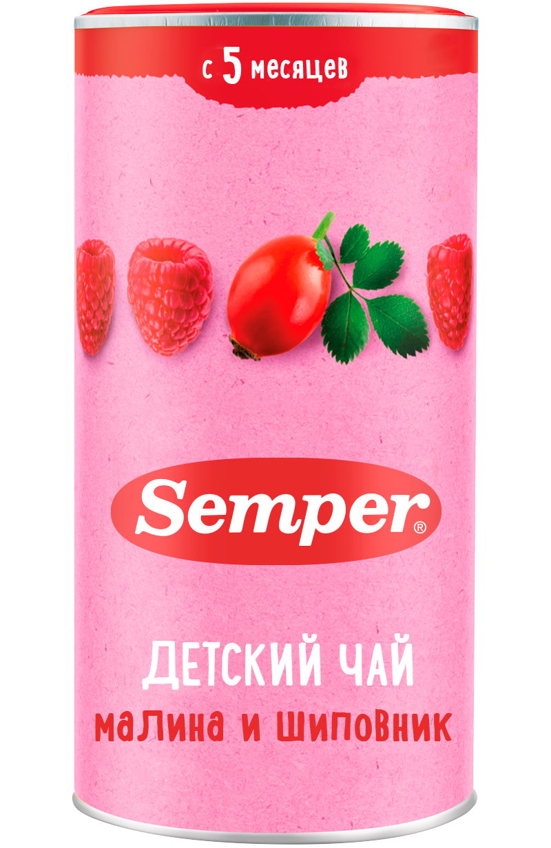 Чай Semper малина-шиповник гранулированный 200г с 5месяцев - фото 1