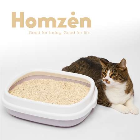 Наполнитель для кошачьего туалета Homzen Tofu Сливочный комкующийся 6л