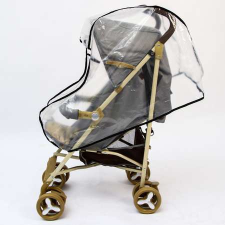 Универсальный дождевик Крошка Я для детской коляски с окном ПВД