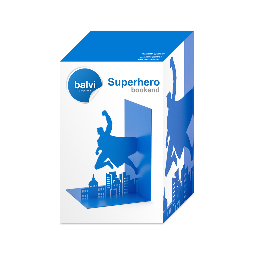 Держатель для книг Balvi Superhero синий - фото 4