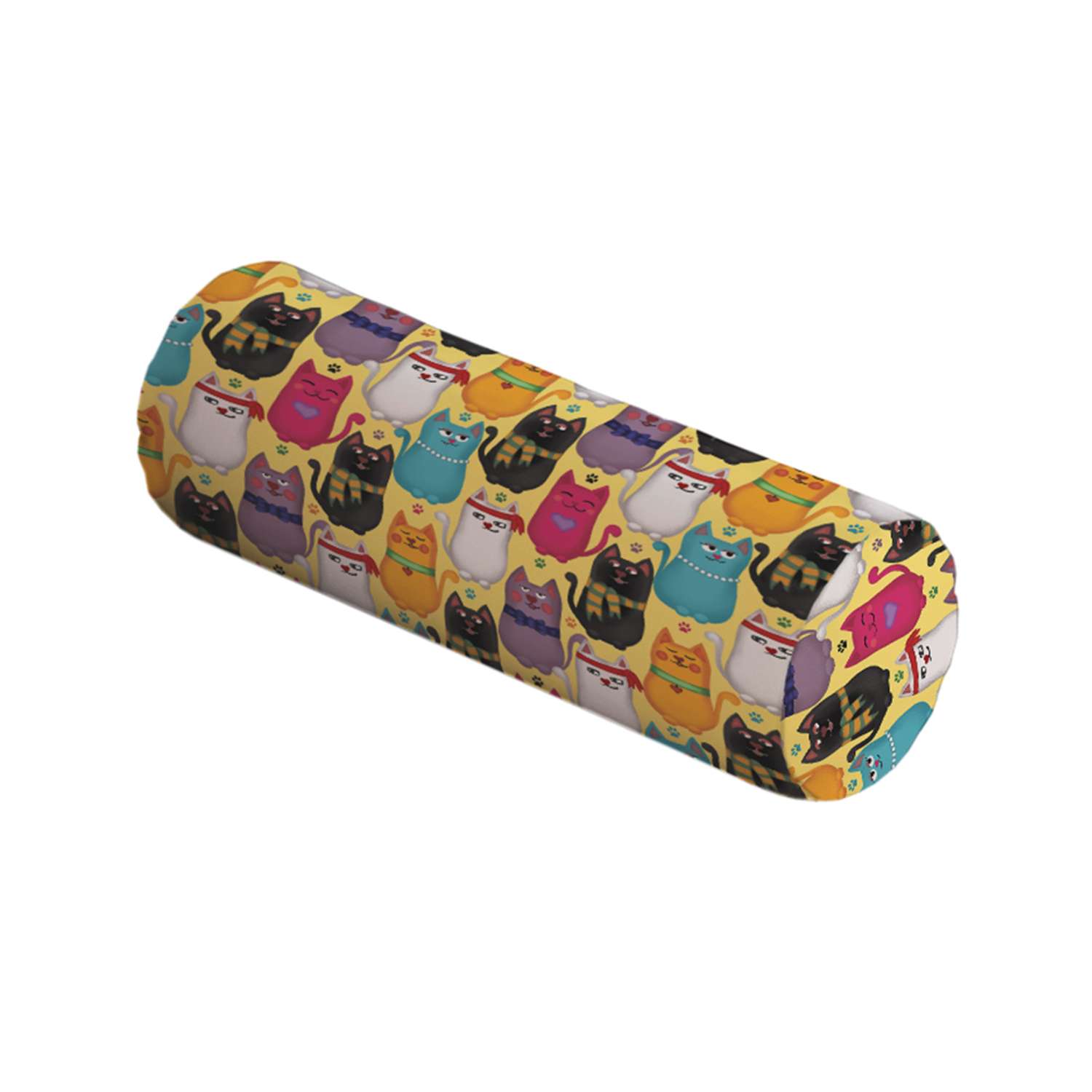 Декоративная подушка-валик JoyArty Стильные котики - фото 1