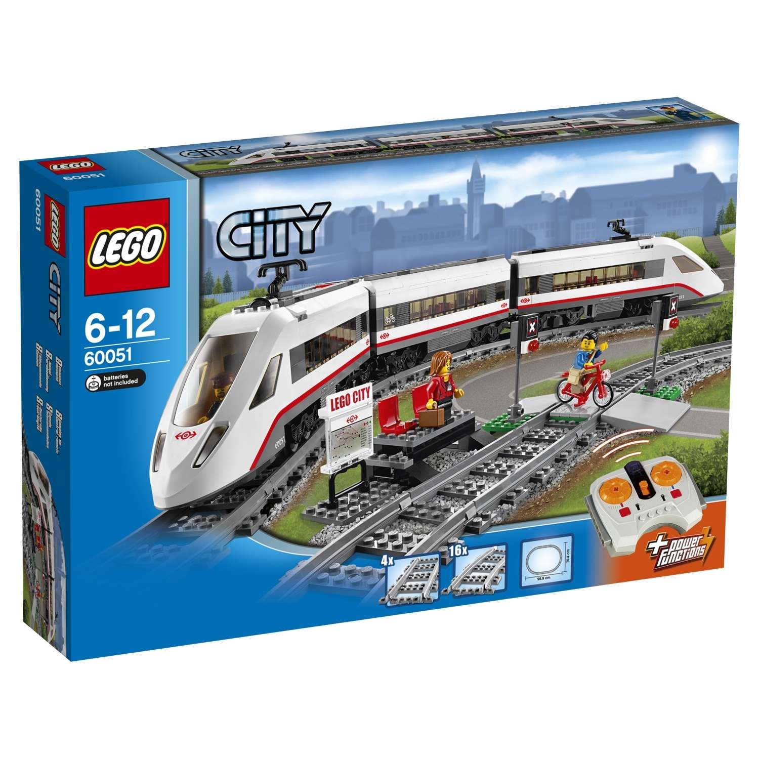 Конструктор LEGO City Trains Скоростной пассажирский поезд (60051) - фото 2