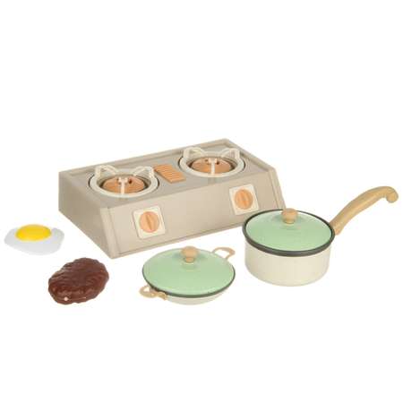 Детская посуда Veld Co с плитой и продуктами 10 предметов