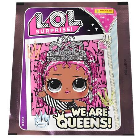 Наклейки коллекционные Panini LOL WE АRE ALL QUEENS Мы все королевы 5 пакетиков в экоблистере