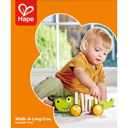 Каталка HAPE Крокодил E0348_HP