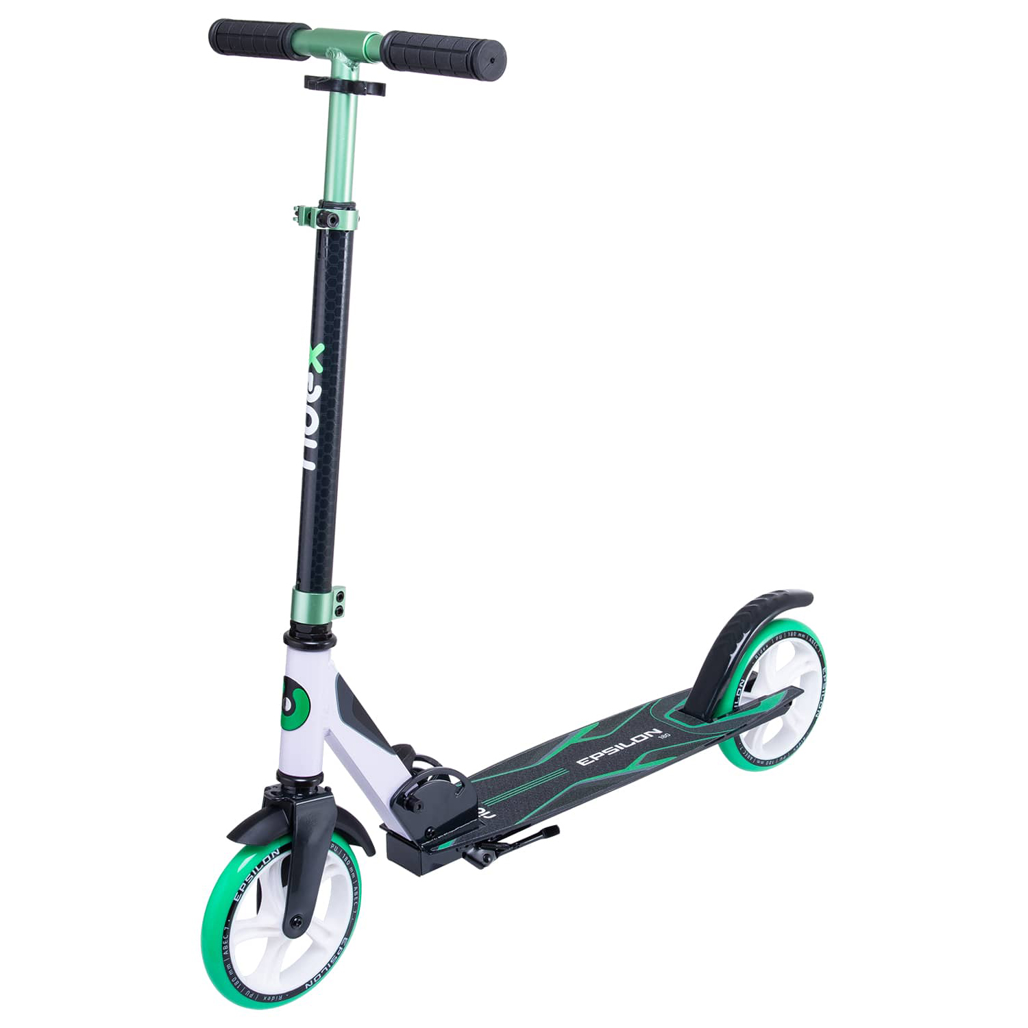 Самокат RIDEX двухколесный Scooter 2 wheels Epsilon 180 green - фото 1