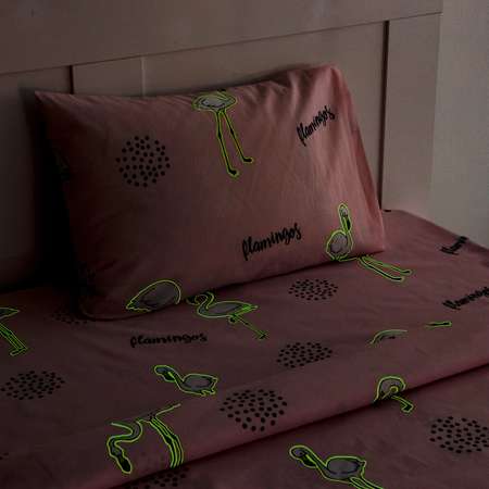 Комплект постельного белья Этель Flamingos полутороспальный 3 предмета