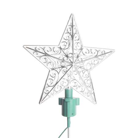 Светодиодная система B52 Top star silver макушка на елку новогодняя разноцветная глянцевая