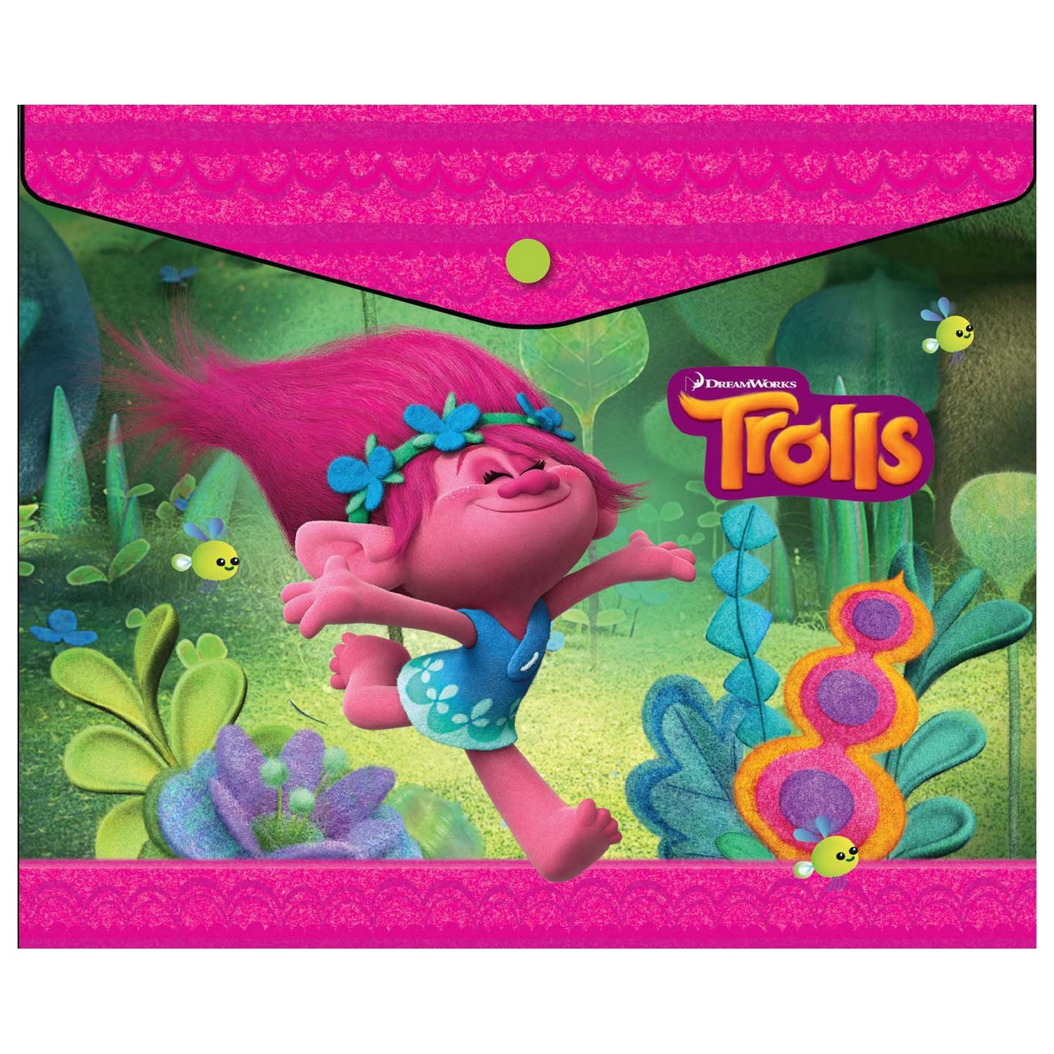 Папка конверт DreamWorks на кнопке РТ Trolls - фото 1