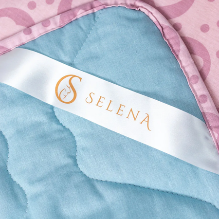 Комплект постельного белья SELENA Розали летний 1.5-спальный поплин 100% хлопок наволочка 50х70 см
