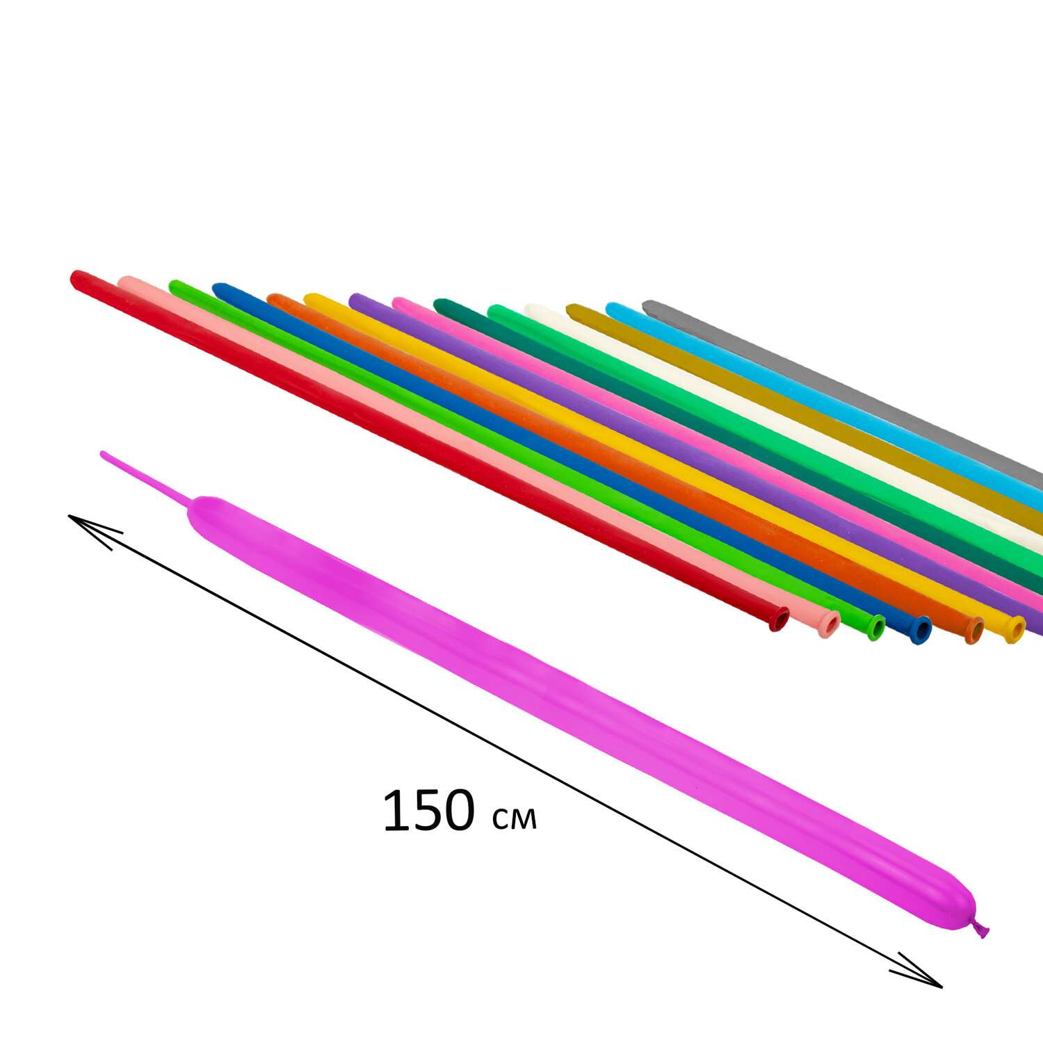 Шары воздушные Brauberg Яркие цвета для моделирования и фотозоны детские 100 шт - фото 6