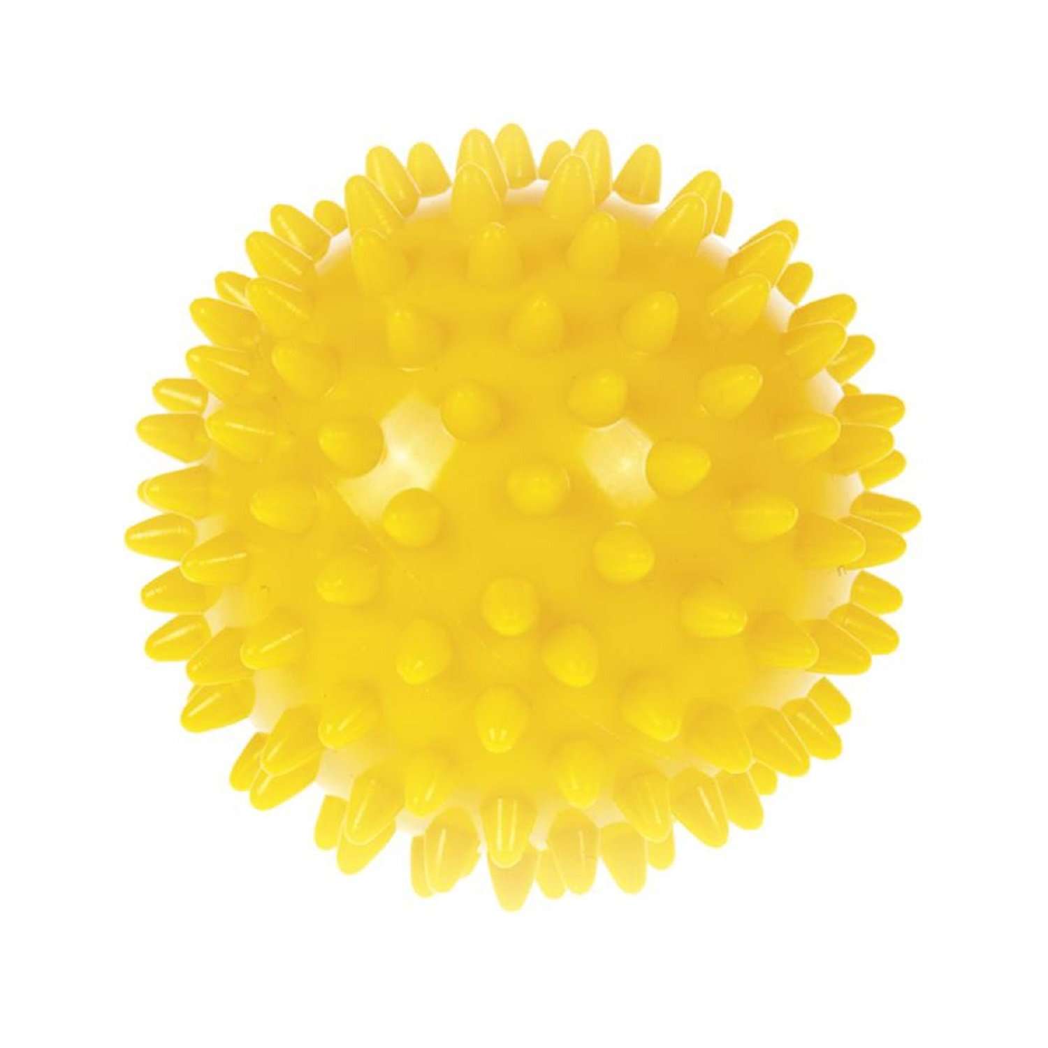 Мячик Beroma массажный 7 см жёлтый - фото 1