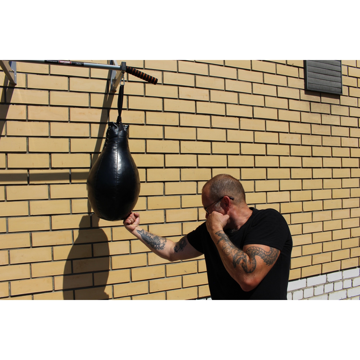 Боксерская груша Харламов-Спорт Классическая вес 12 кг черная - фото 2