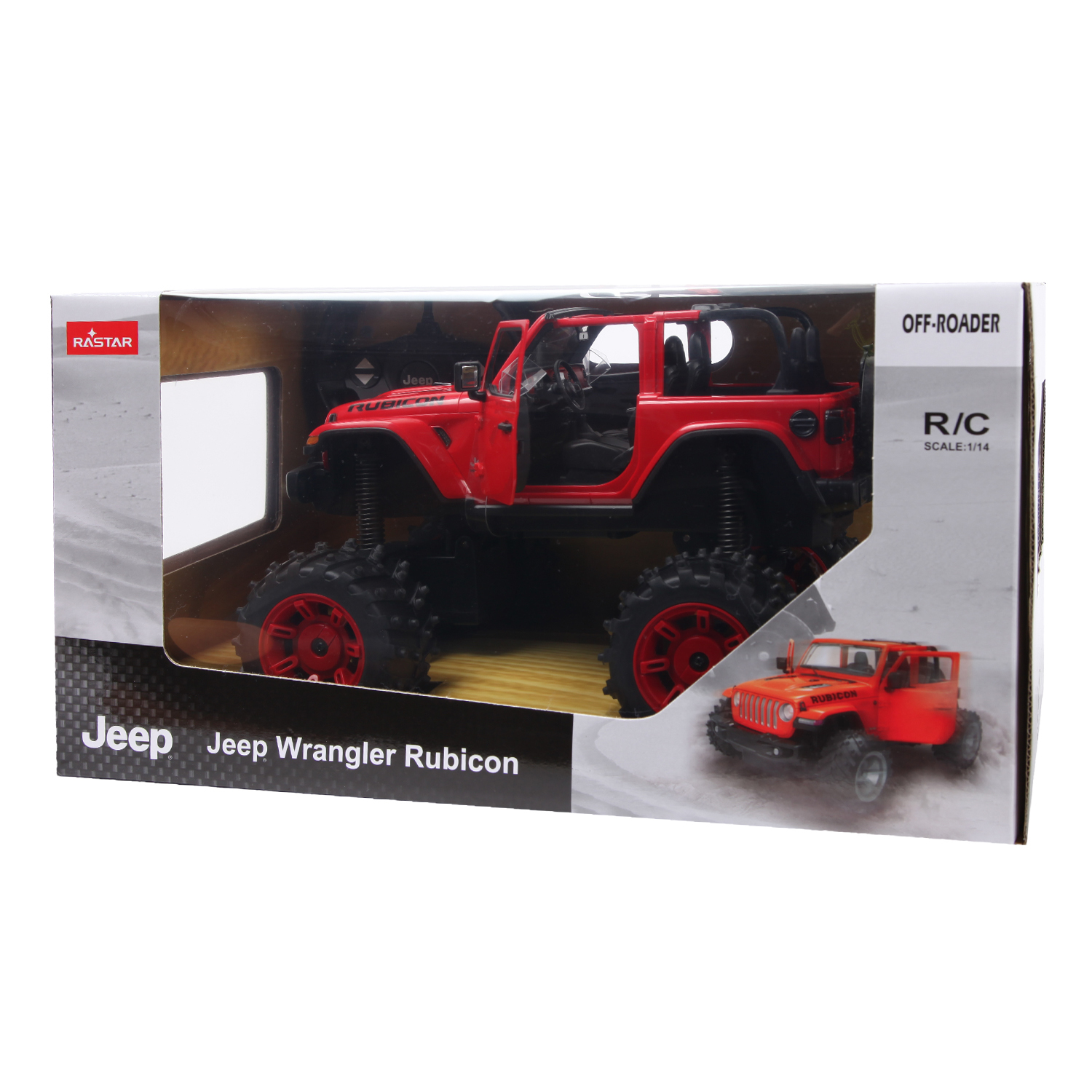 Машина Rastar РУ 1:14 Jeep Wrangler Jl Красная 79410 купить по цене 3299 ₽  в интернет-магазине Детский мир