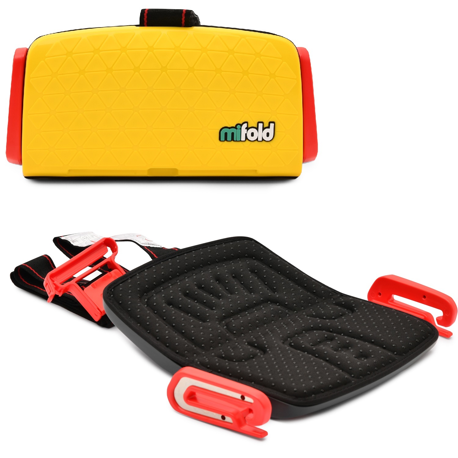 Бустер Mifold автомобильный the Grab-and-Go Booster seat/Taxi Yellow жёлтый - фото 1