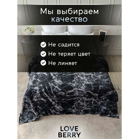 Плед LOVEBERRY Евро Петра черная