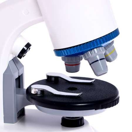 Микроскоп Sima-Land детский «Юный ученый» кратность х100 х400 х1200 подсветка цвет белый