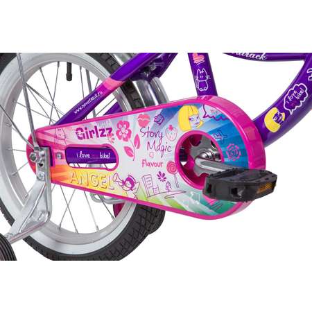 Велосипед 16 фиолетовый NOVATRACK LITTLE GIRLZZ