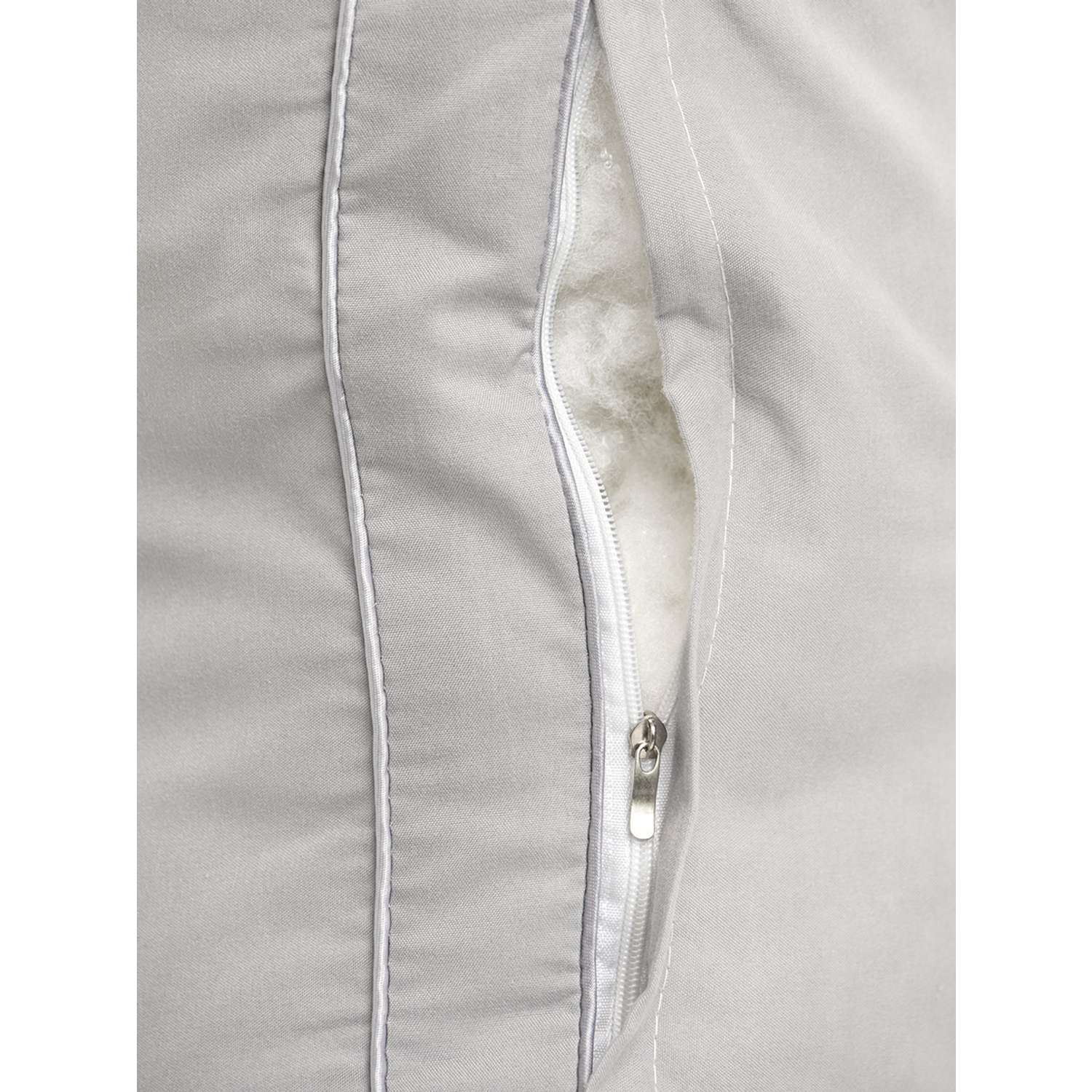 Подушка для сна LUCKY 48x70 см искусственный Лебяжий пух серый R000011 - фото 4