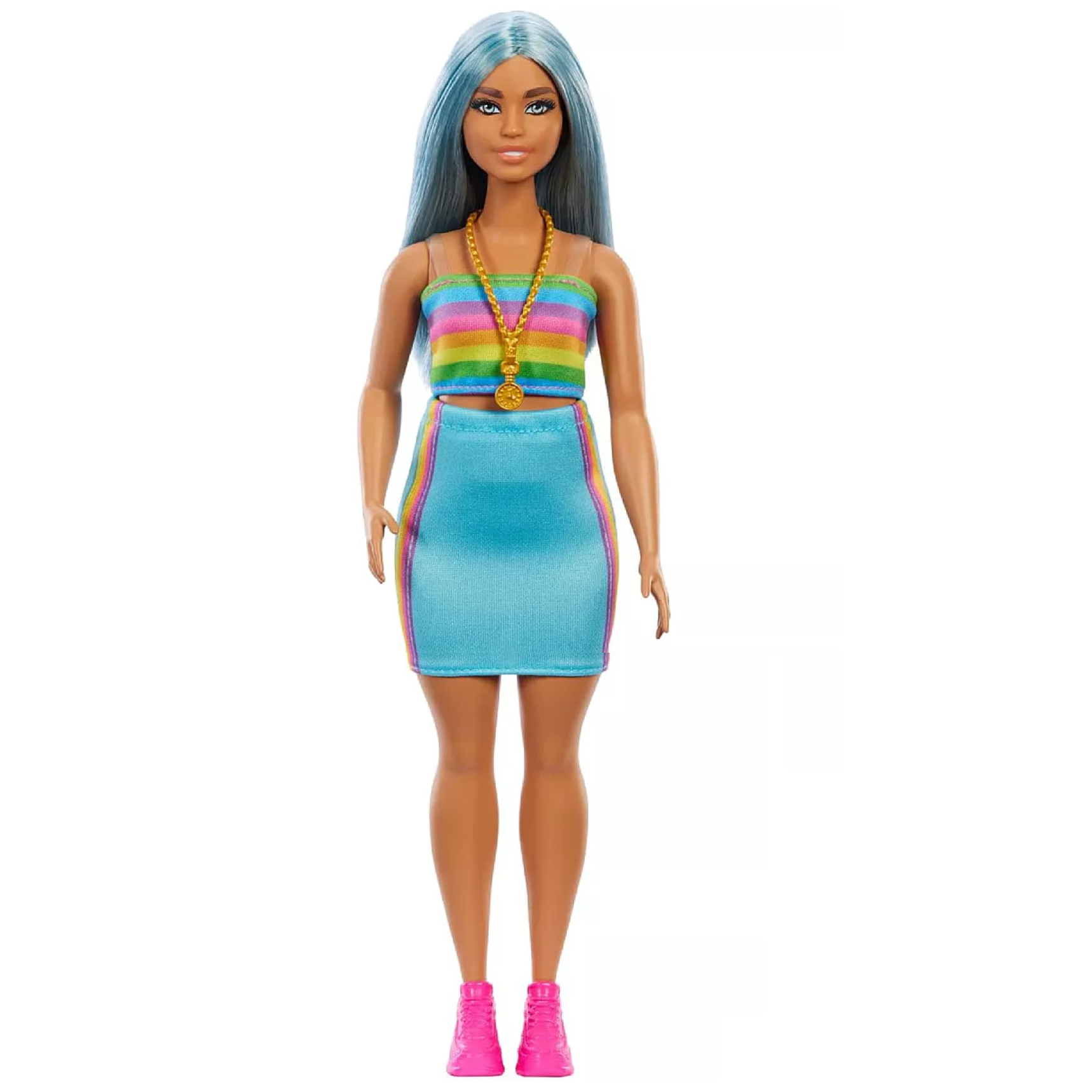 Кукла Barbie Модница Радужное платье HRH16 HRH16 - фото 1