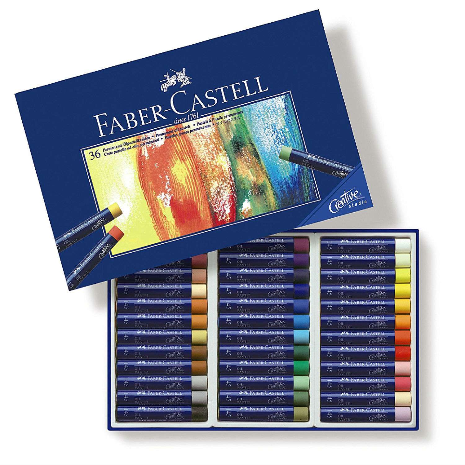 Масляная пастель Faber Castell STUDIO QUALITY набор цветов в картонной коробке 36 шт. - фото 1