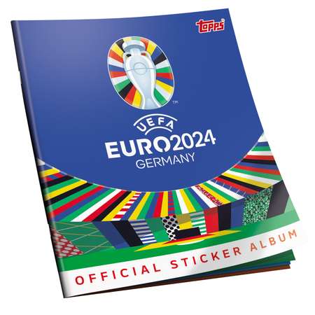 Альбом topps EURO 2024 и 6 наклеек