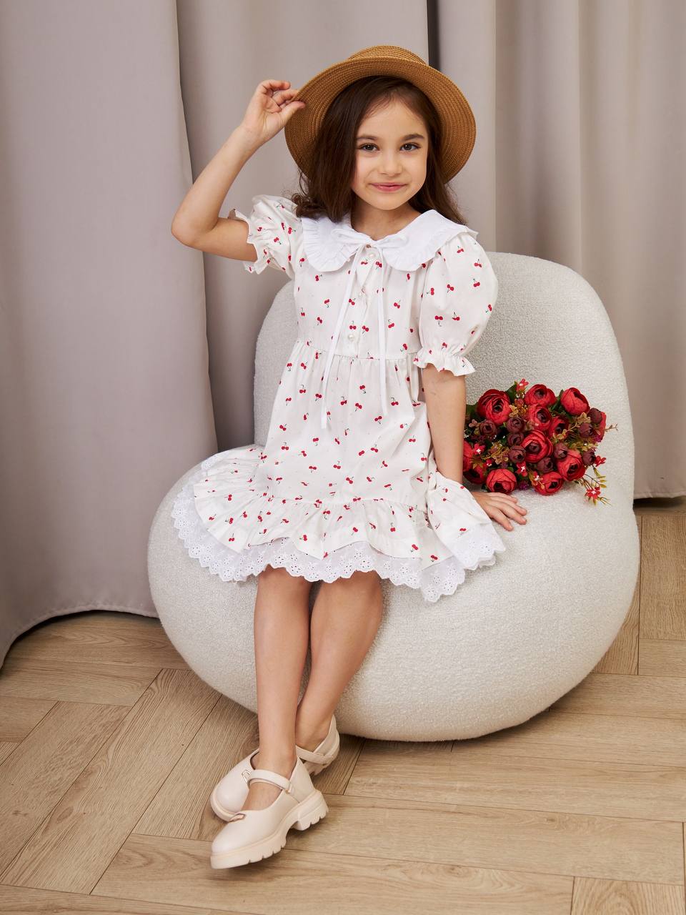 Платье Sofisha kids Plat.vorot.cherry - фото 6