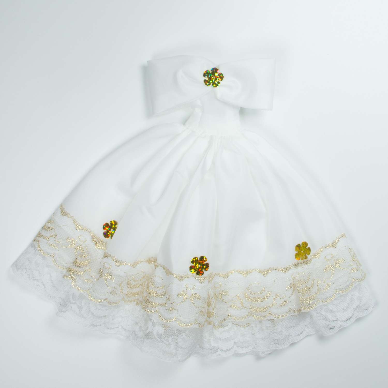 Одежда для кукол Модница Свадебное платье из шелка с фатой для куклы 29 см в ассортименте 1904 - фото 3