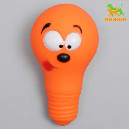 Игрушка для собак Пижон «Лампочка» оранжевая