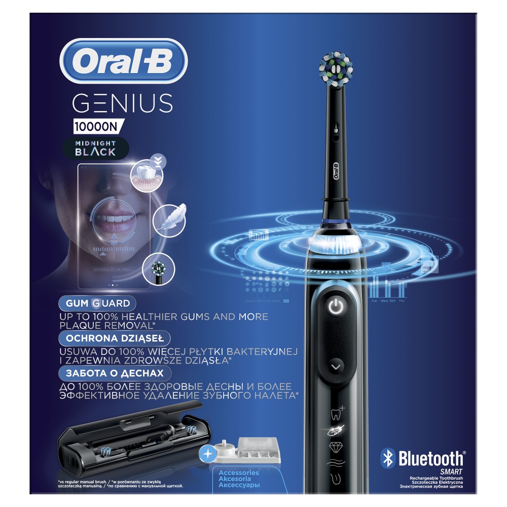 Электрическая зубная щетка ORAL-B Genius 10000N Black D 701.525.6XC - фото 6