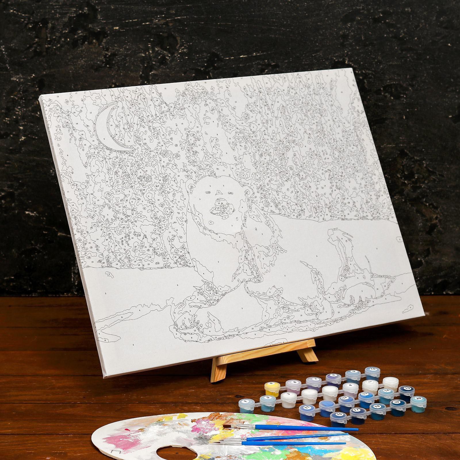Картина Школа Талантов по номерам на холсте с подрамником «Полярные медведи» 40×50 см - фото 4