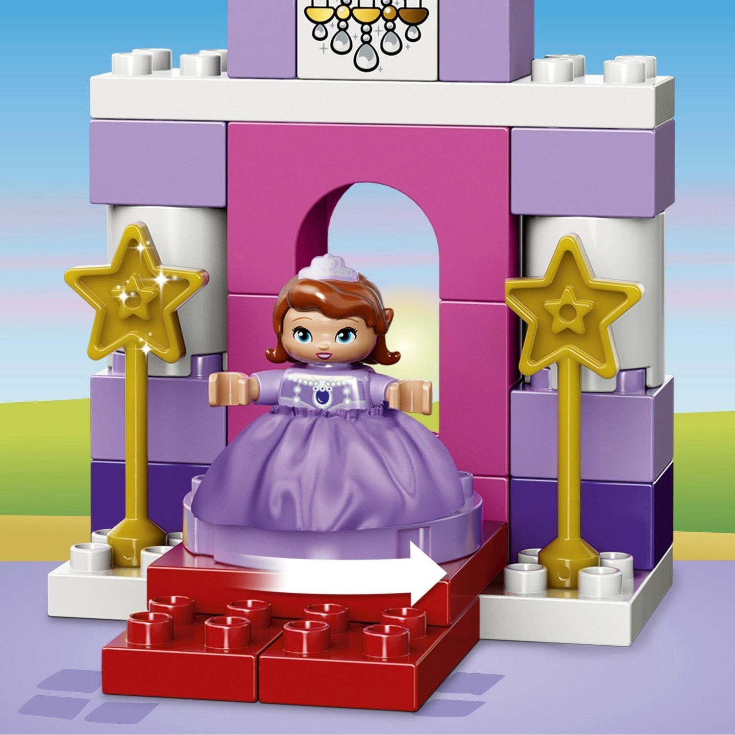 Конструктор LEGO DUPLO Sofia the First София Прекрасная: королевский замок  (10595) купить по цене 3299 ₽ в интернет-магазине Детский мир