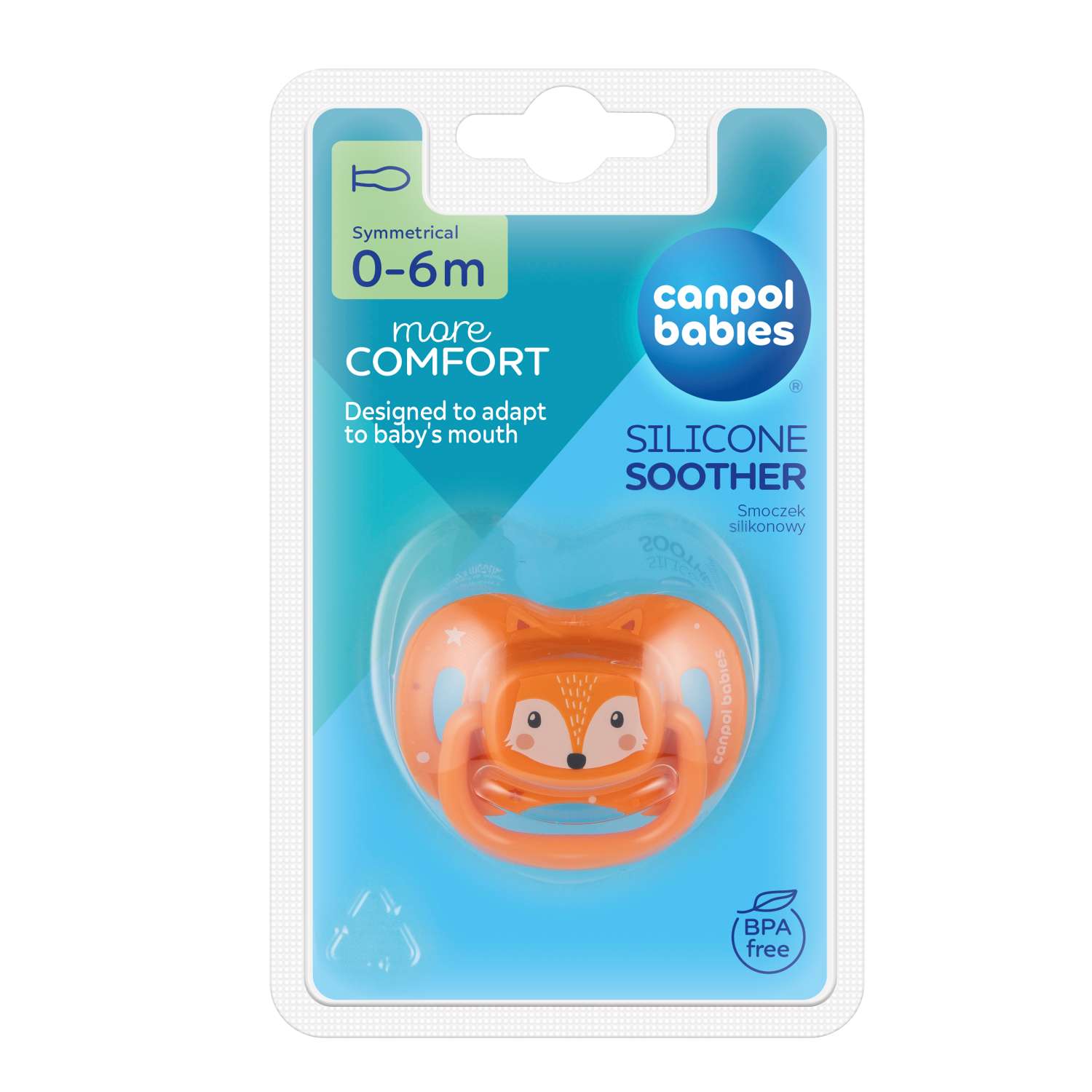 Пустышка Canpol Babies силикон от 0 мес. 1 шт. - фото 4