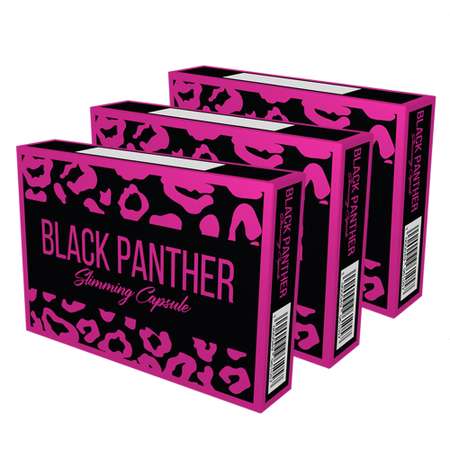 Черная пантера капсулы BLACK PANTHER для похудения жиросжигатель набор 3 упаковки