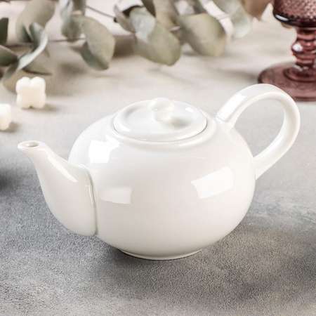 Заварочный чайник MAGISTRO фарфоровый «Бланш» 600 мл цвет белый