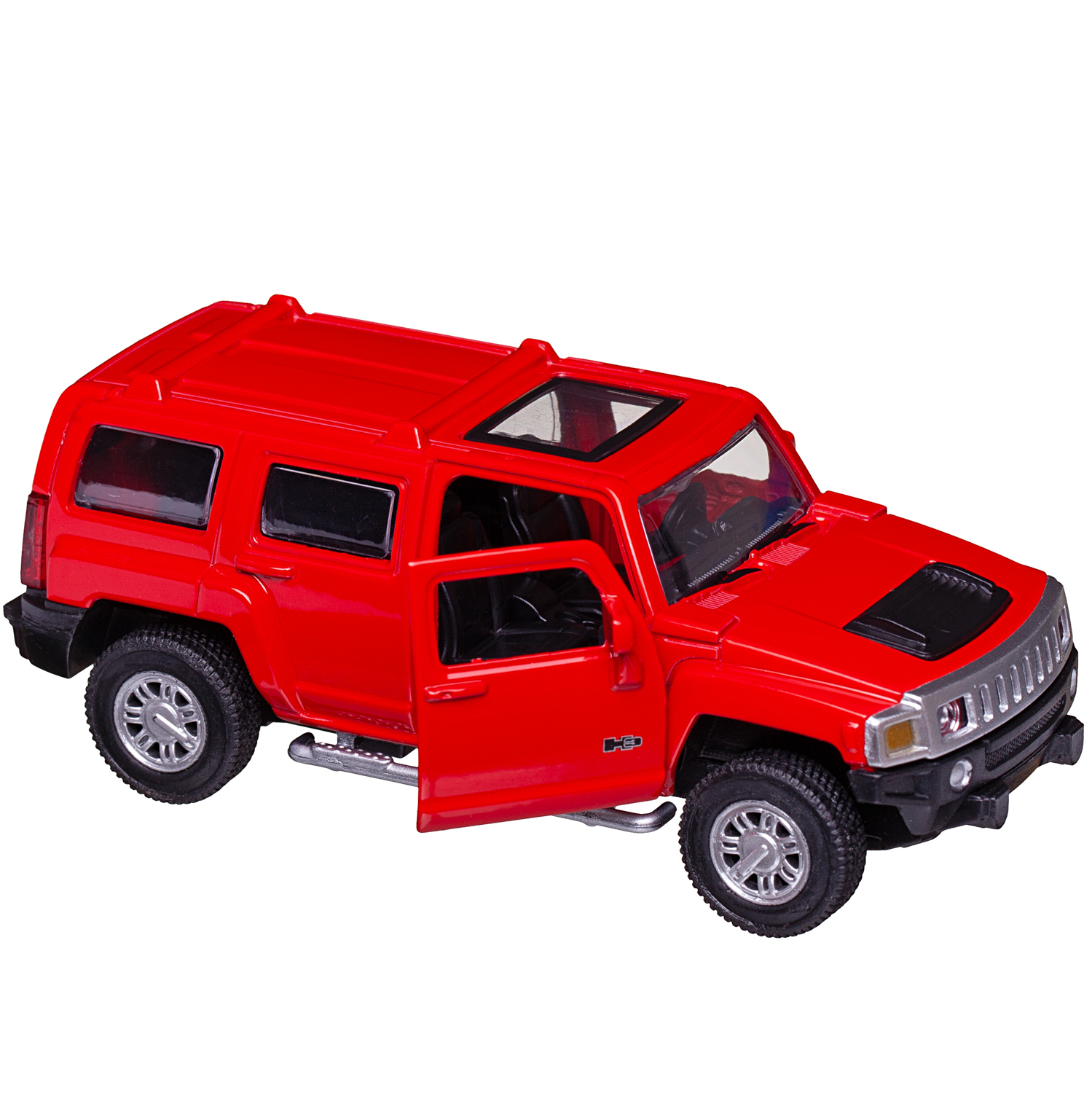 Автомобиль Abtoys Hummer MSZ 1:43 инерционный красный WE-15944R - фото 5