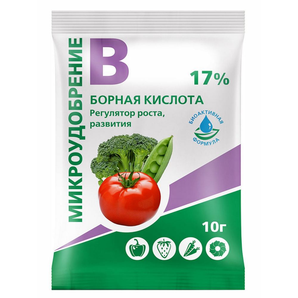 Удобрение БиоМастер Борная кислота 10 г - фото 1