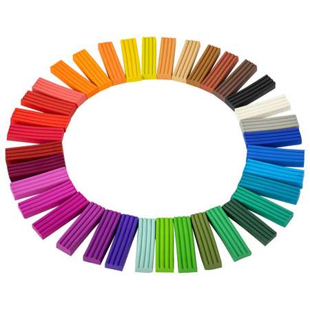 Пластилин классический Brauberg для лепки набор 36 цветов
