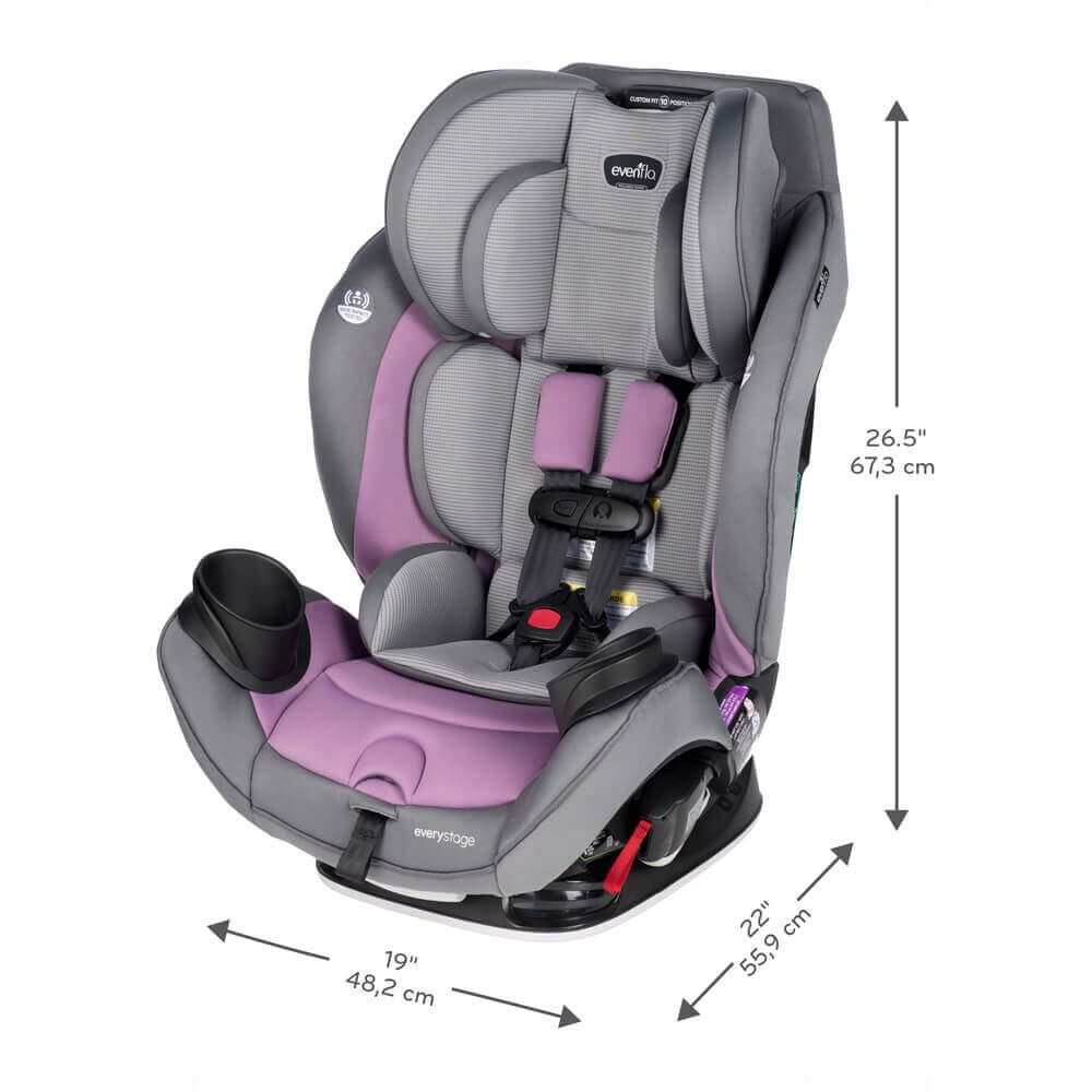 Автокресло Evenflo EveryStage Miranda Lavender Isofix 0+/1/2/3 (0-36 кг) - фото 7