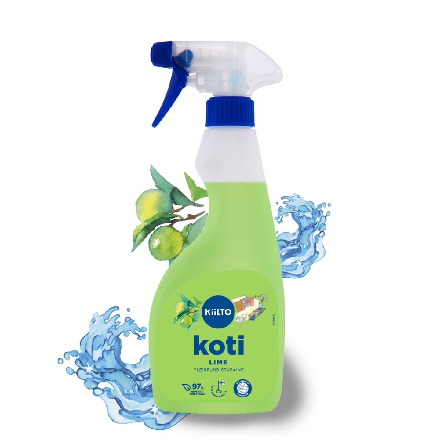 Чистящее средство-спрей Kiilto с ароматом лайма 500 мл - фото 2