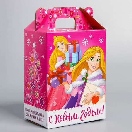 Подарочная коробка Disney «С Новым Годом!». Принцессы. 16×21×10 см