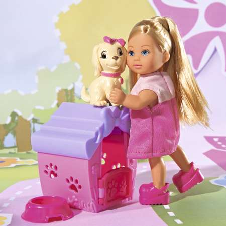Кукла Evi Еви с собачкой в домике