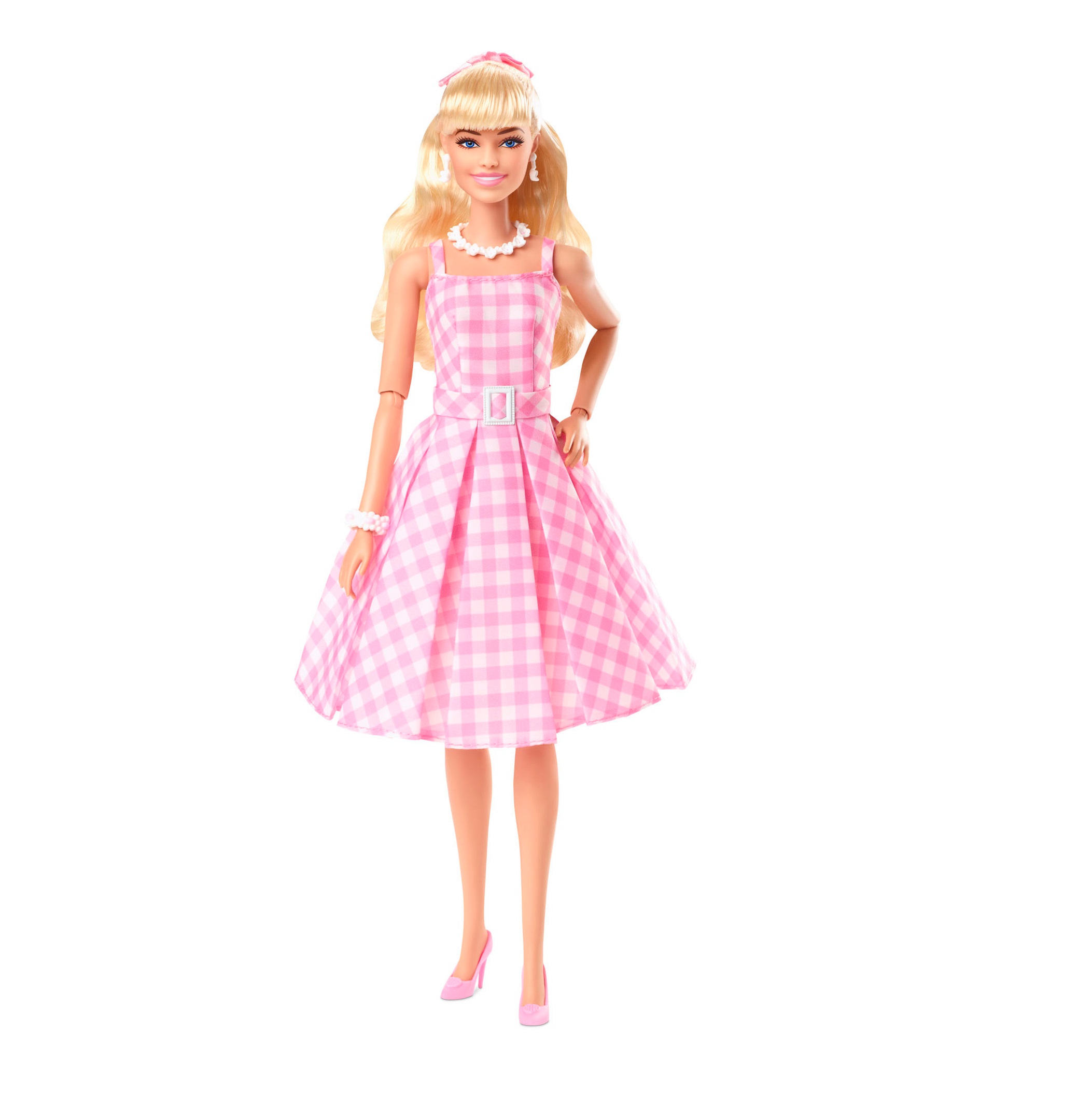 Кукла Barbie The Movie Pink Gingham Dress PJ96 HPJ96 - фото 1