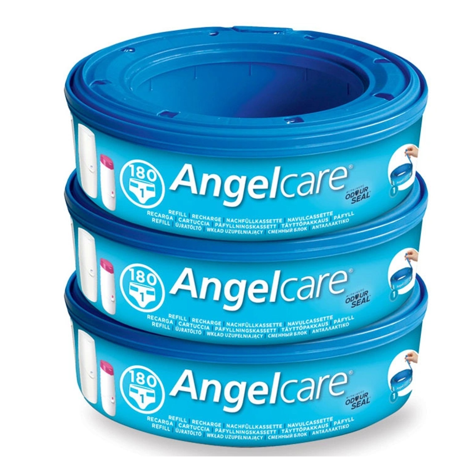 Сменная кассета ANGELCARE для использованных подгузников 3 шт - фото 1