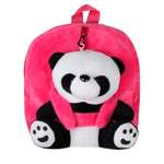 Рюкзак с игрушкой Little Mania фуксия Панда